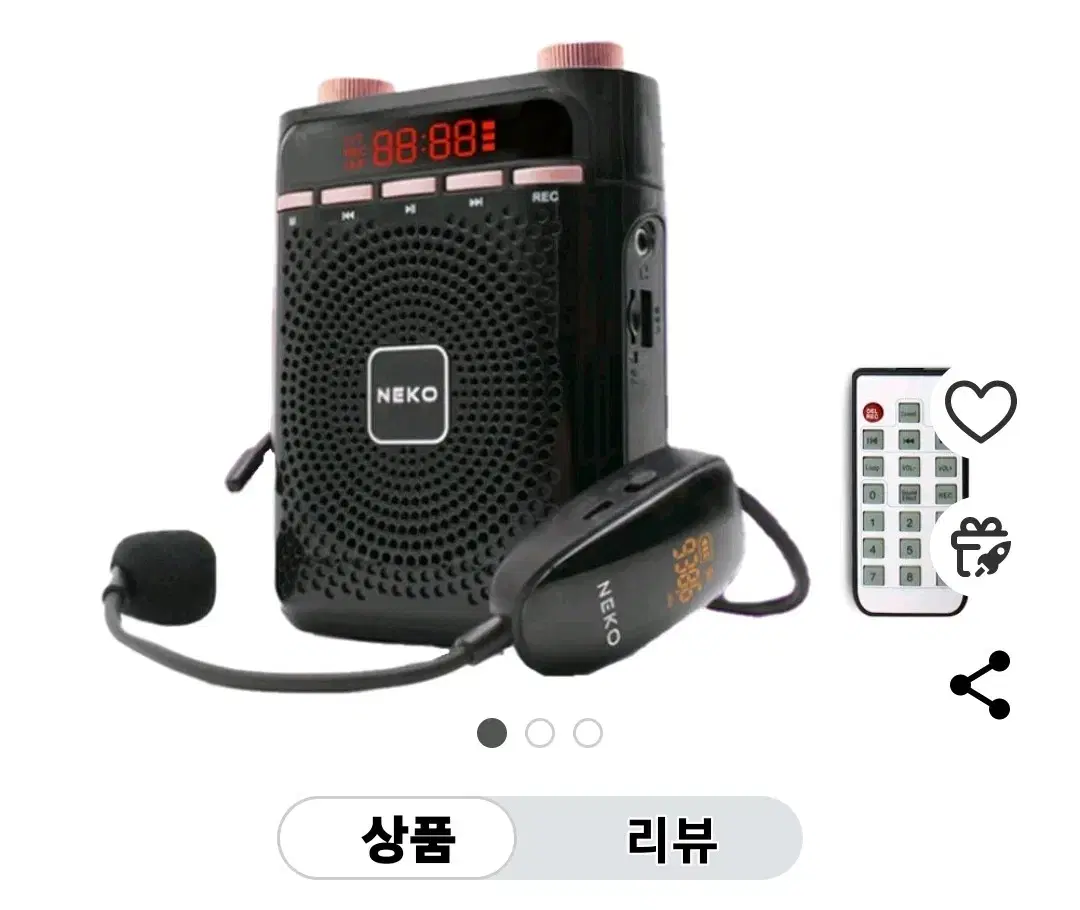 NEKO 무선 UHF 마이크 블루투스 엠프